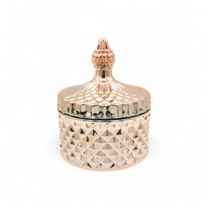 Ékszerdoboz – Kerámia tartó 10x10x13 cm (rose gold) 146717520 - Ékszertároló