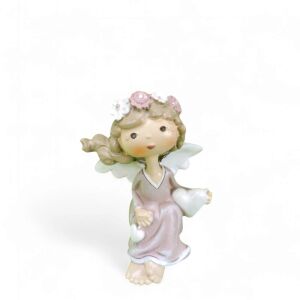 Csendes Pillanat – Ülő angyalszobor szívvel (9 cm) 146717552 - Lakberendezés