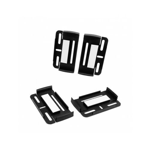 Vékony rendszámtábla tartó készlet, fekete, 4 darabos 146719189