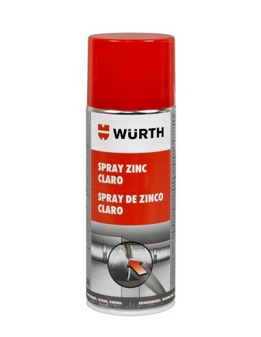 Spray cynkowy Wurth Zinkspray Hell Light, 400 ml
