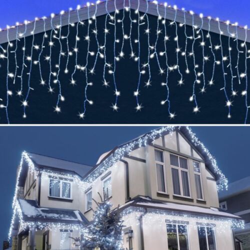 Karácsonyi jégcsap fényfüggöny 300LED Cold White 146719360