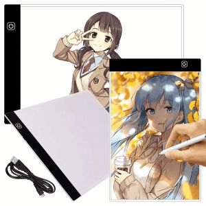 Tablă grafică iluminată cu LED-uri, tablă de desen A4 pentru copiere 146719337 - Planșe digitale de desen