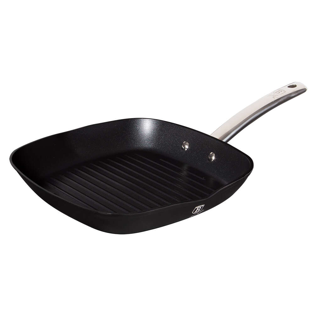Berlinger Haus LP-KL-105C Grill serpenyő, 28 cm, Black Professional Line