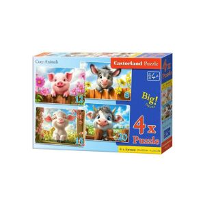 Castorland 4 az 1-ben puzzle (8,12,15,20 db-os) - Cuki állatok (B-041084) 146719509 - Puzzle