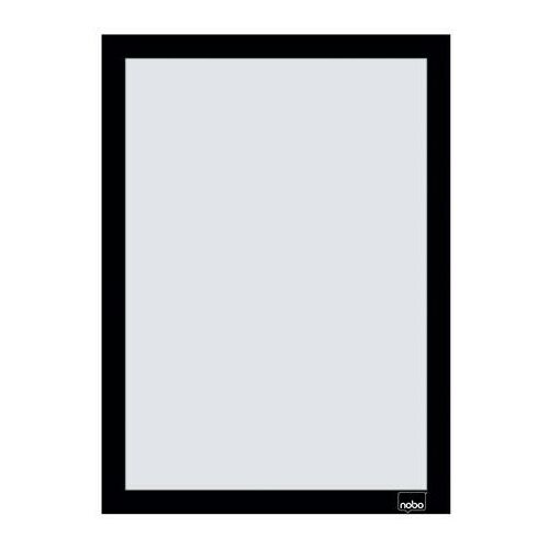 Posztertábla, fali, A4 méret, műanyag keret, 2 db, NOBO, fekete 146720118