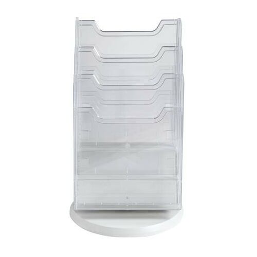 Katalógustartó, asztali, A4, álló, 6 rekeszes, EXACOMPTA, áttetsző 146720166