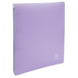 Gyűrűs könyv, 4 gyűrű, 40 mm, A4, PP, EXACOMPTA, pasztell lila 146720189 - Irodaszer