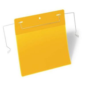 Logisztikai zseb, A5, fekvő, DURABLE, dróttal, sárga 146720207 - Iratrendezés