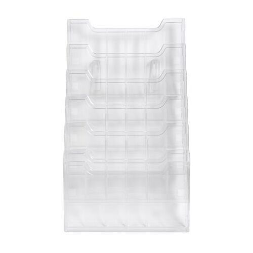 Katalógustartó, fali, A4, fekvő, 6 rekeszes, EXACOMPTA "Office", áttetsző 146720268