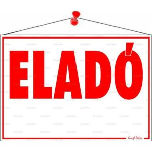 Információs tábla, 50x35 cm, "Eladó" 146720517 - Információs tábla