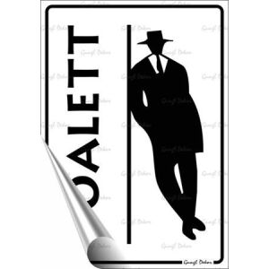 Információs matrica, 11,6x16,6 cm, "Férfi toalett" 146720721 - Információs tábla