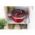 Berlinger Haus red cookware set in a kitchen cabinet