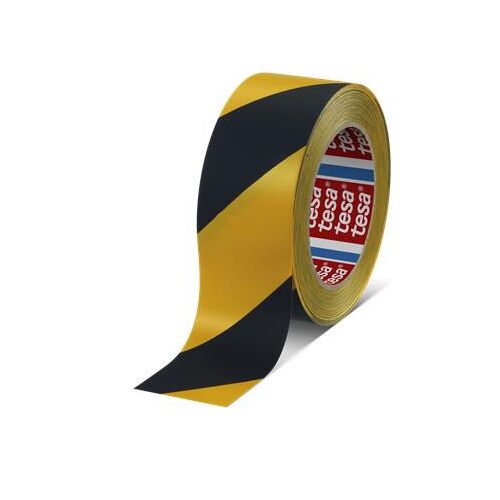 Jelölőszalag, 50 mm x 33 m, TESA "Professional Premium", fekete-sárga 146720804