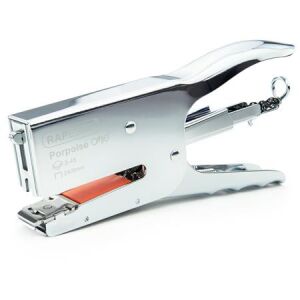 Tűzőgép, kézi, 24/8, 45 lap, fém, RAPESCO "Porpoise ONE", króm 146720858 - Tűzőgép, tűzőkapocs