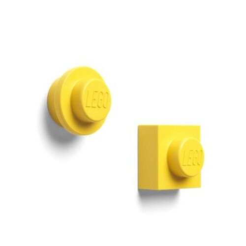 Mágnes, 2 különböző forma, LEGO, sárga 146720958