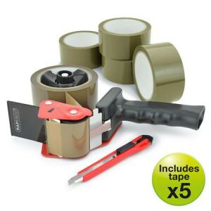 Csomagzáró gép, RAPESCO "Germ-Savvy® 960", 5 db barna csomagolószalaggal, 1 db késsel 146721293 - Irodai kiegészítő