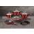 Berlinger Haus Metallic Line Burgundy Edition 11 piece cookware set, featuring pots, pans, and lids