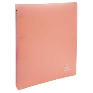 Gyűrűs könyv, 4 gyűrű, 40 mm, A4, PP, EXACOMPTA, pasztell korall 146721464 - Irodaszer