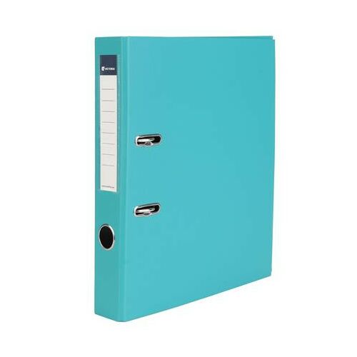 Iratrendező, 50 mm, A4, PP/karton, VICTORIA OFFICE, "Basic", türkiz 146722287