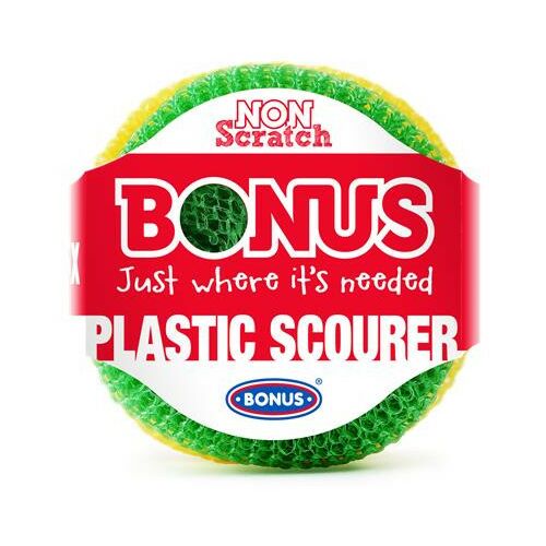 Műanyag súroló, 3 db, BONUS, vegyes színek 146722299