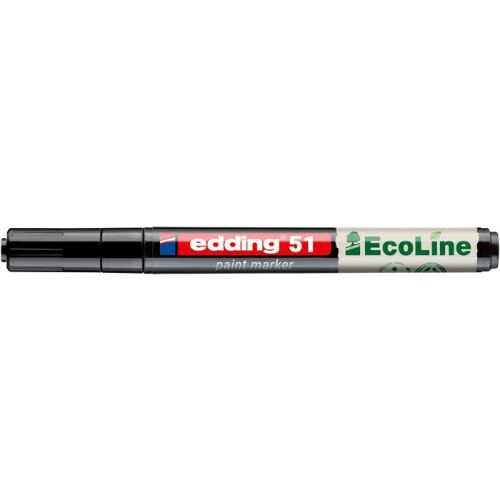 Lakkmarker, 1-2 mm, EDDING "51", fekete 146722339
