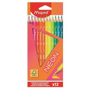 Színes ceruza készlet, háromszögletű, MAPED "Neon", 12 különböző szín 146722422 - Toll & Ceruza