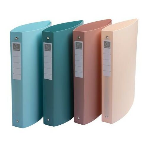 Gyűrűs könyv, 4 gyűrű, 30 mm, A4, EXACOMPTA "Skandi", vegyes színek 146722482