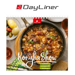 Naptár, asztali, álló, DAYLINER "Konyha Show - Mindmegette" 146722500 - Irodaszer