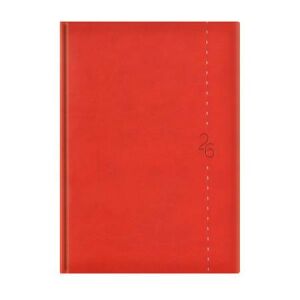 Naptár, tervező, A5, napi, TOPTIMER "Linea", piros 146722535 - Irodai kiegészítő