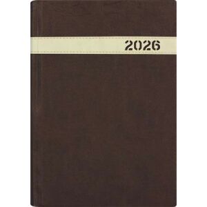 Naptár, tervező, A5, napi, DAYLINER, "The Boss", barna 146722750 - Irodai kiegészítő