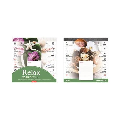 Naptár, fali, mágneses, kétheti, TOPTIMER, "Relax" 146722841