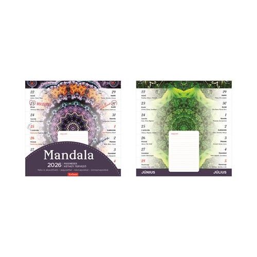 Naptár, fali, mágneses, kétheti, TOPTIMER, mandala 146722986