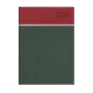 Naptár, tervező, A5, napi, TOPTIMER, "Young", bordó-fehér-zöld 146723002 - Irodai kiegészítő