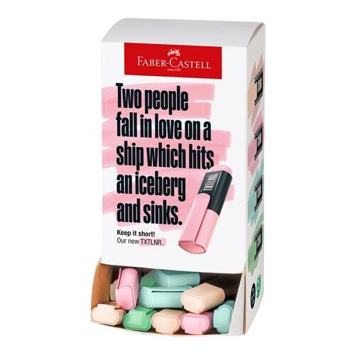 Szövegkiemelő display, mini, FABER-CASTELL "TXTLNR", pasztell színek 146723059