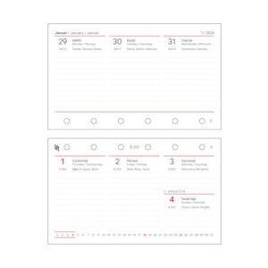 Kalendárium betét, tervező, heti, "S", SATURNUS, fehér 2026 146723119 - Irodaszer