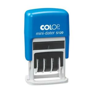 Dátumbélyegző, fordított, angol dátumbetűvel, COLOP "S120" 146723358 - Irodai bélyegző