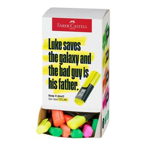 Szövegkiemelő display, mini, FABER-CASTELL "TXTLNR", neon színek 146723457