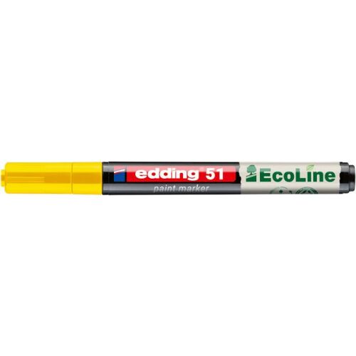 Lakkmarker, 1-2 mm, EDDING "51", sárga
