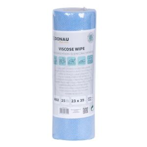 Törlőkendő, univerzális, 25 db, 23x39cm, DONAU "Home", kék 146723595 - Takarítás