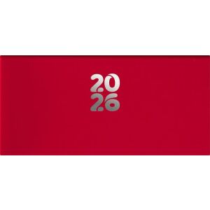 Zsebnaptár, fekvő elrendezésű, DAYLINER, "Pannon", piros 146723647 - Irodaszer