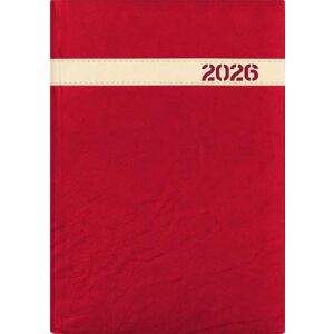 Naptár, tervező, A5, napi, DAYLINER, "The Boss", bordó 146723915 - Irodai kiegészítő