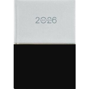 Naptár, tervező, A5, napi, DAYLINER "Contrast", fehér-fekete 146723956 - Irodai kiegészítő