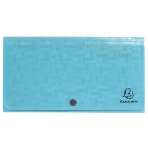 Harmonikamappa, 260x140 mm, PP, 7 rekeszes, EXACOMPTA "Pop&#039;NCo", ciánkék 146724000 - Harmonika mappa