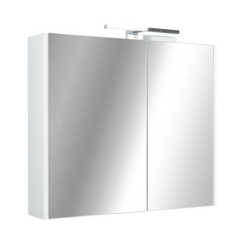 TMP SHARP 75cm tükrös fürdőszobai szekrény LED világítással, zárt állapotban - Fürdőszobatükör