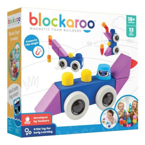 Blockaroo Magnetic Foam Blocks - Medium - Roadster (13pcs) 146724527