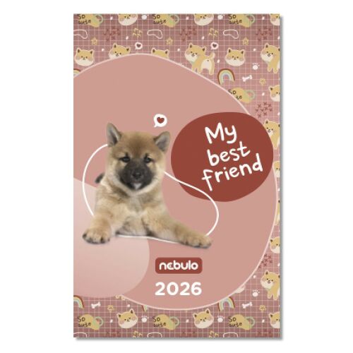 Zsebnaptár NEBULO A/6 heti papírborítós So Cute 2026. 146724639