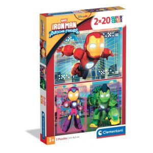 A Vasember és szupercsapata Hero Squad 2x20 db-os puzzle Clementoni 146724808 - Puzzle & Kirakó