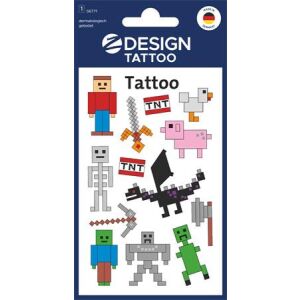 Matrica, tetoválás, 1 ív, 76x120 mm, AVERY ZWECKFORM, "Z-Design No.56771", Pixel formák 146724951 - Tetoválás