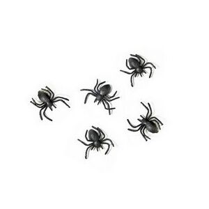 Műanyag Fekete Halloween Dekorációs Pókok – 3 cm, 10 db-os Csomag 146724971 - Halloweeni dekoráció