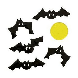 Denevér Mintás Zselés Ablakdekoráció – 6 db Üveg Matrica Halloweenre 146725197 - Halloweeni dekoráció